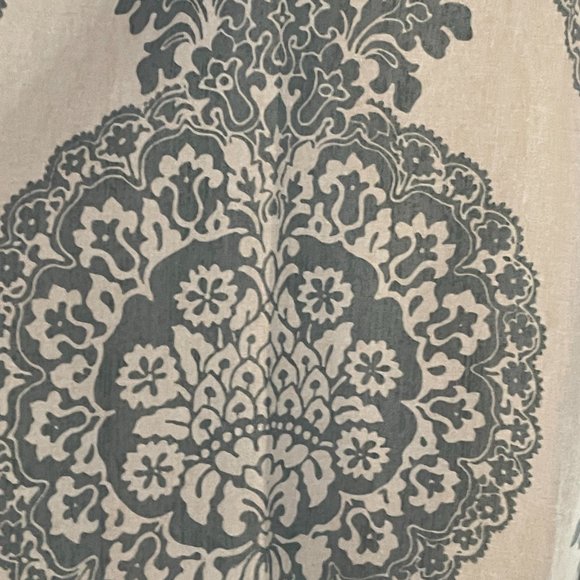 Pottery Barn Drapes Cream and Blue Blackout 50X108in - Picture 8 of 8